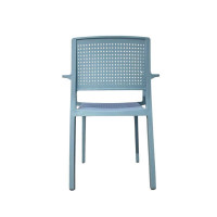 Silla Apilable Emilia- Color Azul Claro- Essential®- Interior y Exterior  ESSENTIALS