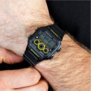 CASIO AE-1300WH-1A Reloj Deportivo Hombre Negro con Cronómetro y Temporizador Wr 100M 10 Años de Batería