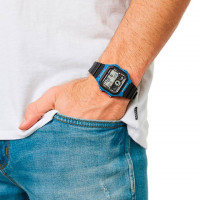 CASIO AE-1300WH-2A Reloj Deportivo Hombre Azul con Cronómetro y Temporizador Wr 100M 10 Años de Batería