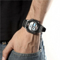 CASIO AE-1000W-1B Reloj Digital Deportivo con Mapa Mundial, Hora Mundial y Wr 100M – Batería 10 Años