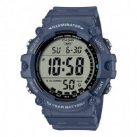 CASIO AE-1500WH-2A Reloj Deportivo Azul con Pantalla Xl y Batería de 10 Años Wr 100M