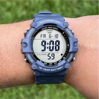 CASIO AE-1500WH-2A Reloj Deportivo Azul con Pantalla Xl y Batería de 10 Años Wr 100M