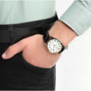 CASIO MTP-V001GL-7B Reloj Clásico Dorado con Correa de Cuero Negro y Esfera Blanca para Hombre