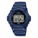 CASIO W-219H-2A Reloj Digital Azul Hombre Estilo Deportivo con Luz Led Wr 50M