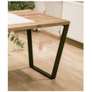 Pata Mesa Angulo Negativo Negro - 710x580 Mm