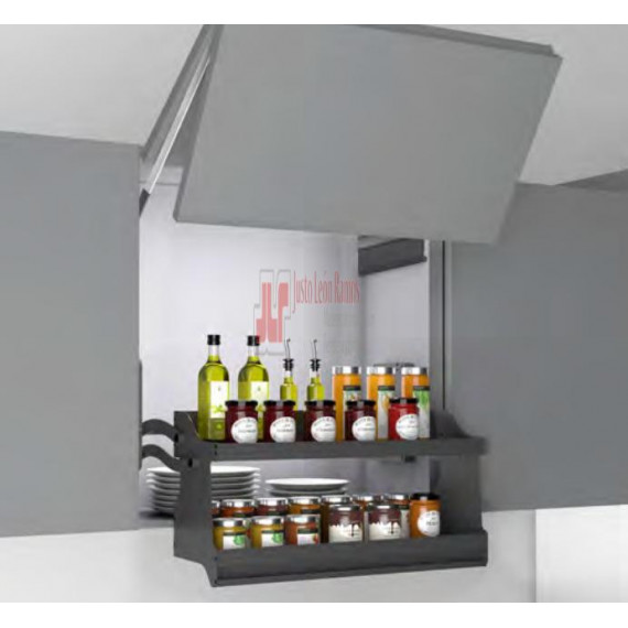 Estante Abatible Grafito - Mod Alto 600 Mm