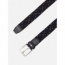 Cinturón de Tejido Elástico Trenzado de TOMMY HILFIGER