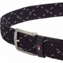 Cinturón de Tejido Elástico Trenzado de TOMMY HILFIGER