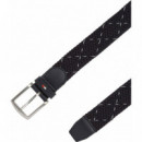 Cinturón de Tejido Elástico Trenzado de TOMMY HILFIGER