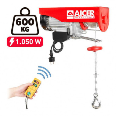 Elevador Electrico con Mando a Distancia  AICER 1.050W 300-600 Kgs
