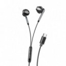 Auriculares con Cable Tipo C EP66 Metal Negro XO