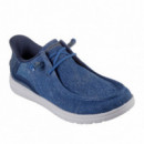 SKECHERS Mocasines Melson Azules 210959-DEN