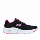 SKECHERS Zapatillas Arch Fit Negras 149057-BKFS