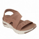 SKECHERS Sandalias Arch Fit Marrones 119458-MOC