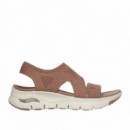 SKECHERS Sandalias Arch Fit Marrones 119458-MOC