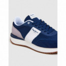 PEPE JEANS Zapatillas Buster Knit Marinas PMS60039-595