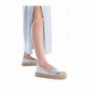 XTI Espardeña Plata 143637-PLATA