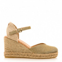 MUSTANG Sandalia de Cuña Doradas 51987-C57915