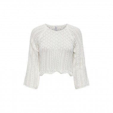 ONLY Jersey de Punto Blanco 15233173-CLOUD Dancer