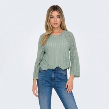 ONLY Jersey de Punto Verde 15233173-JADEITE