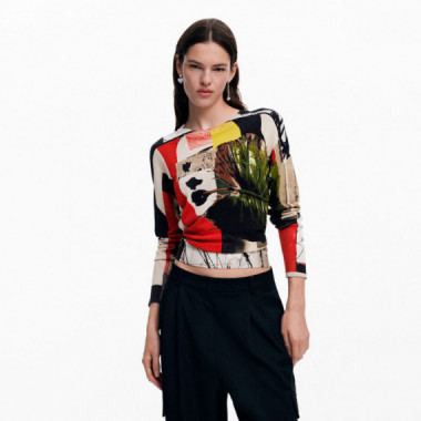 DESIGUAL Jersey de Punto Fino 25SWJF27-9019