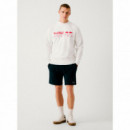 PEPE JEANS Sudadera Team Logo Crew Blanca RM580017-803