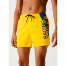 PEPE JEANS Bañador Rbr Graphic Amarillo RMB10003-043