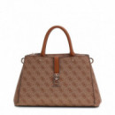 GUESS Bolso Zamira Hobo Marrón HWSG9629060-LTL