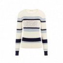 GUESS Jersey Blanco W5GR18 Z2NQ2-S01U