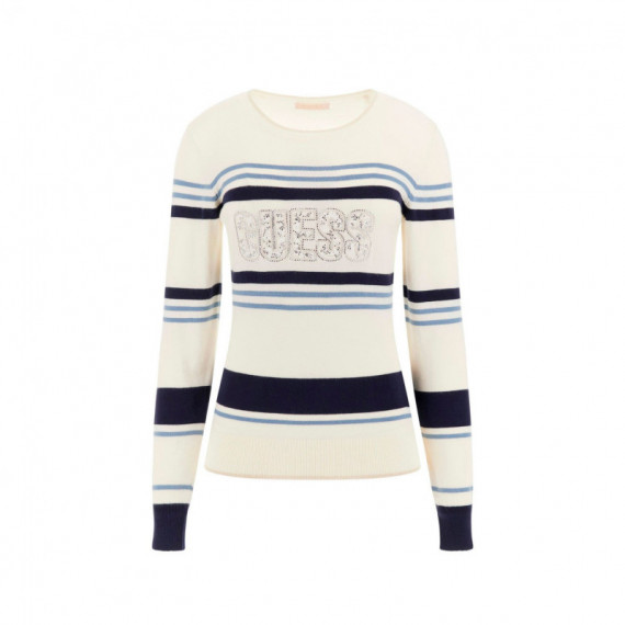 GUESS Jersey Blanco W5GR18 Z2NQ2-S01U