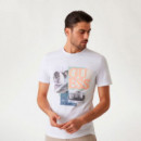 Camiseta con Logotipo Corte Slim  GUESS