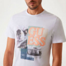 Camiseta con Logotipo Corte Slim  GUESS