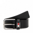 Cinturón de Piel con Logo en bajo Relieve  TOMMY HILFIGER