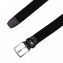 Cinturón Texturizado con Hebilla Cuadrada  TOMMY HILFIGER