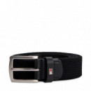 Cinturón Texturizado con Hebilla Cuadrada  TOMMY HILFIGER