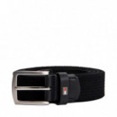 Cinturón Texturizado con Hebilla Cuadrada  TOMMY HILFIGER