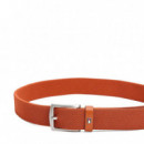 Cinturón Texturizado con Hebilla Cuadrada  TOMMY HILFIGER