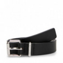 Cinturón de Piel con Logo en bajo Relieve  TOMMY HILFIGER