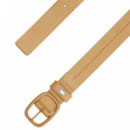 Cinturón de Piel con Insignia Distintiva  TOMMY HILFIGER