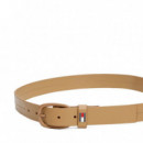 Cinturón de Piel con Insignia Distintiva  TOMMY HILFIGER