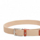 Cinturón Texturizado con Hebilla Cuadrada  TOMMY HILFIGER