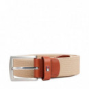 Cinturón Texturizado con Hebilla Cuadrada  TOMMY HILFIGER