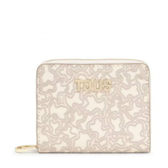 Monedero Kaos Mini Lines Beige TOUS