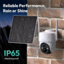 BOTSLAB W314 Cámara de Seguridad 360º con 4G Lte, Batería y Panel Solar