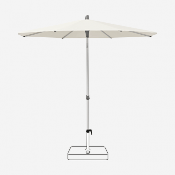 Sombrilla de Jardín Alu-smart (240X240CM)- Color Blanco- Parasol Exterior- Glatz®- Ajustable  GLATZ