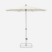 Sombrilla de Jardín Alu-smart (240X240CM)- Color Blanco- Parasol Exterior- Glatz®- Ajustable  GLATZ