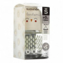 SUAVINEX Bibe Vidrio Ml Tetina 3 Pos Silic 120ML