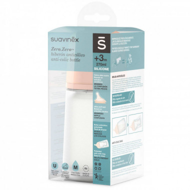 SUAVINEX Biberon Anticolico Sil Zero Zero 270ML