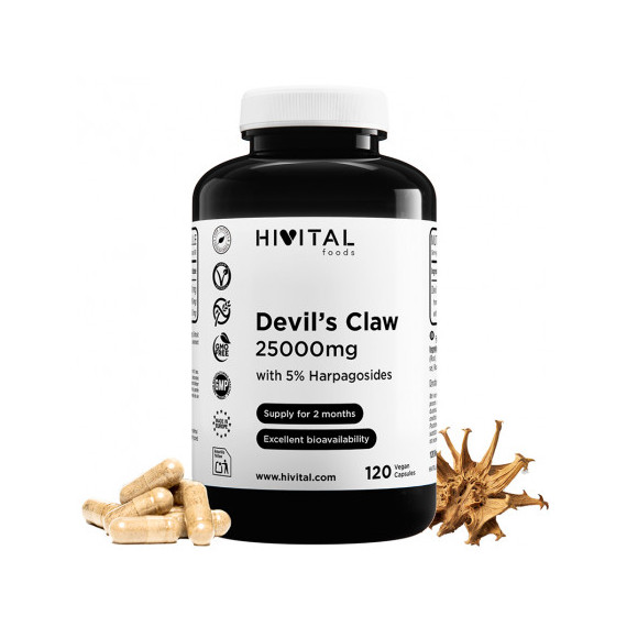 Hv- Harpagofito 25000 Mg | 120 Cápsulas Veganas  HIVITAL