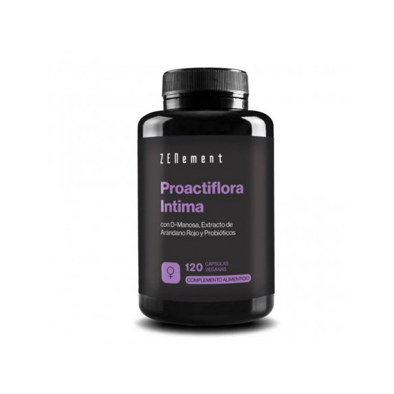 Zn- Proactiflora Intima con D-manosa, Extracto de Arándano Rojo y Probióticos - 120 Cápsulas 2 Meses de Suministro  ZENEMENT